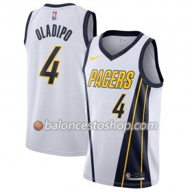 Camiseta Hombre NBA Indiana Pacers Victor Oladipo 4 2018-19 Nike Blanco Swingman
